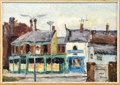 Lot 1893 - MANNER OF JOAN GILCHRIST; oil on board, street...