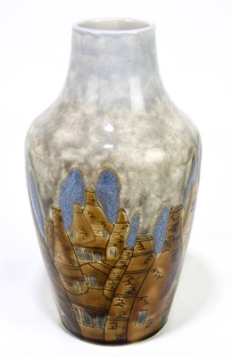 Lot 179 - PHILIP GIBSON FOR COBRIDGE; a large vase...