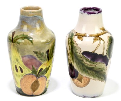 Lot 194 - COBRIDGE; two vases with inverted necks,...