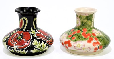 Lot 189 - COBRIDGE STONEWARE; two squat trial vases...