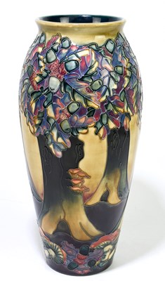 Lot 85 - RACHEL BISHOP FOR MOORCROFT; a large vase of...