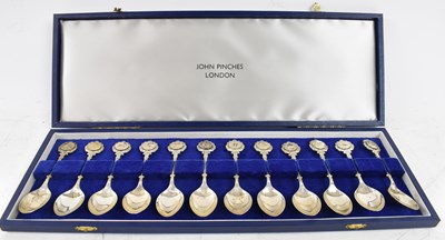 Lot 768 - JOHN PINCHES; a set of twelve hallmarked...
