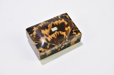 Lot 2463 - A 19th century tortoiseshell and stained horn...