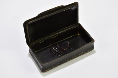 Lot 2463 - A 19th century tortoiseshell and stained horn...