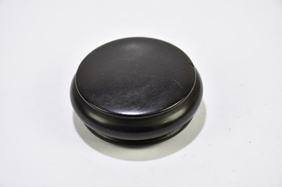 Lot 2477 - An ebony snuff box together with further...