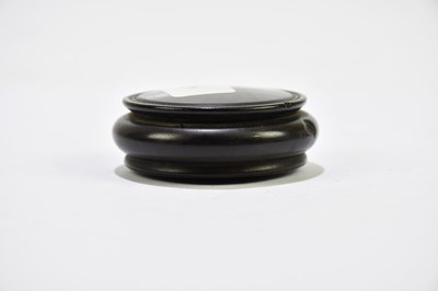 Lot 2477 - An ebony snuff box together with further...