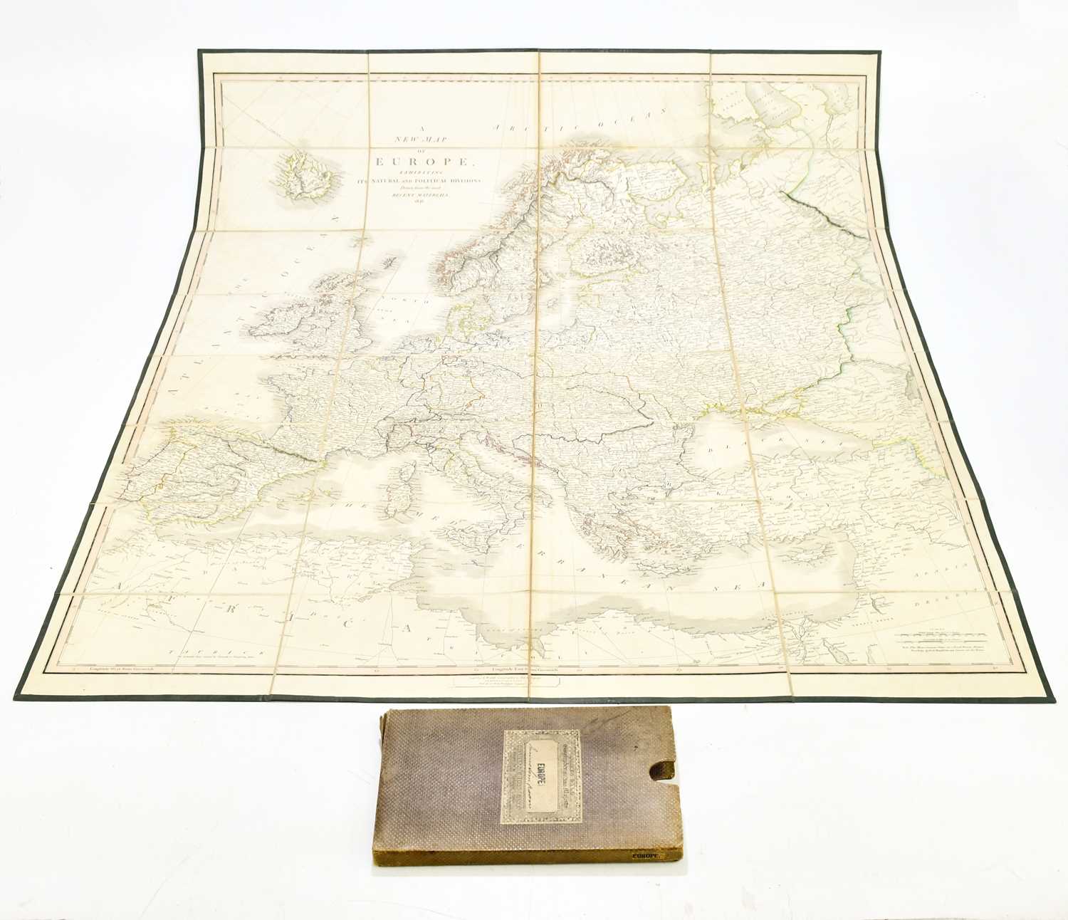 Lot 905 - JAMES WYLDE; A New Map of Europe, hand...