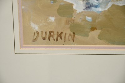 Lot 744 - TOM DURKIN (1928-1990); oil on canvas, girl...