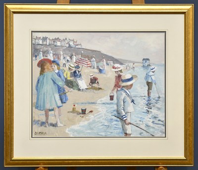 Lot 1849 - TOM DURKIN (1928-1990); oil on board, figures...