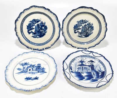 Lot 494 - Four 18th century Pearlware plates