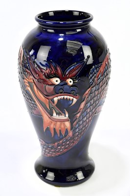 Lot 74 - TREVOR CRITCHLOW FOR MOORCROFT; an inverted...