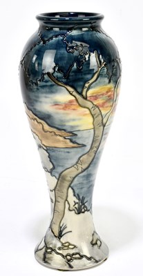 Lot 75 - ANJI DAVENPORT FOR MOORCROFT; a meiping shaped...