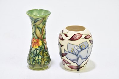 Lot 69 - SALLY TUFFIN FOR MOORCROFT; a small waisted...