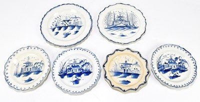 Lot 499 - Six 18th century Creamware plates