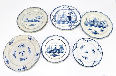 Lot 500 - Six 18th century Creamware plates