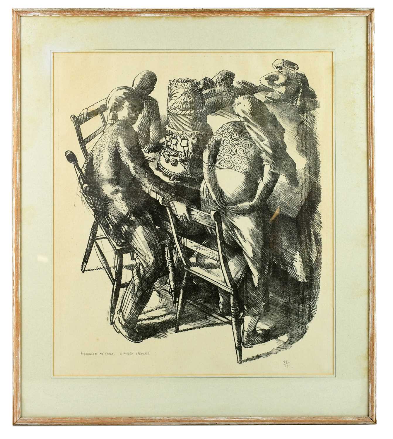 Lot 1750 - SIR STANLEY SPENCER (1891-1959); monochrome...