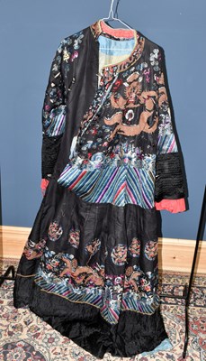 Lot 2182 - A late 19th century Chinese long robe with...