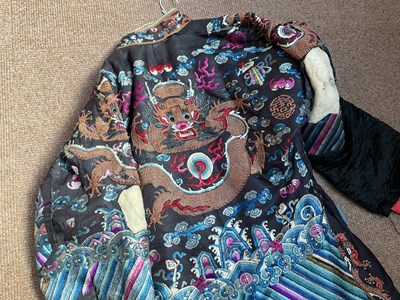 Lot 2182 - A late 19th century Chinese long robe with...