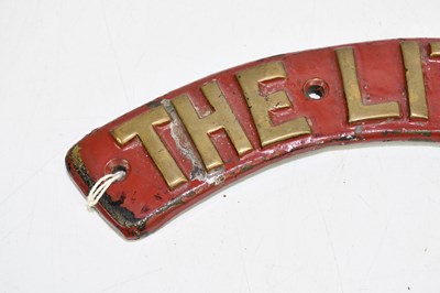 Lot 2417 - RAILWAYANA - LITTLE GIANT; a cast brass name...