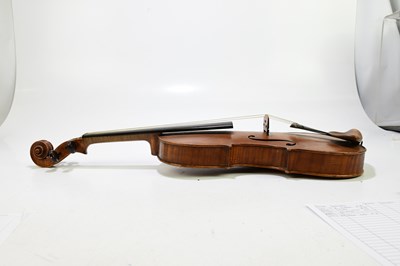 Lot 1001 - A good full size English violin by George...