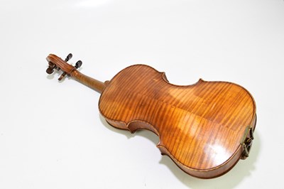 Lot 1001 - A good full size English violin by George...