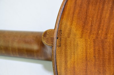 Lot 1001 - A good full size English violin by George...