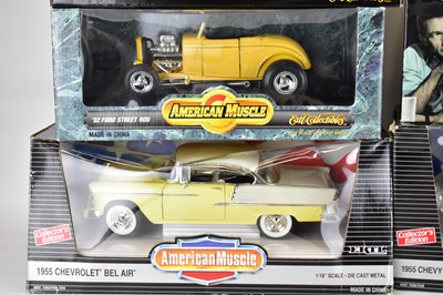 Lot 331 - AMERICAN MUSCLE CLASSICS; five boxed diecast...