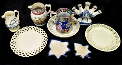 Lot 480 - A collection of 18th century and later Creamware and ceramics