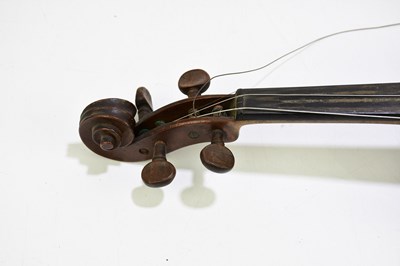 Lot 1024 - A full size English two-piece back violin,...