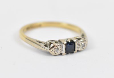 Lot 608 - An 18ct yellow gold lady's dress ring set with...