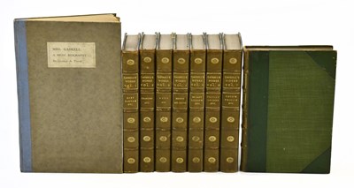 Lot 845 - THE WORKS OF MRS GASKELL; eight vols, three...