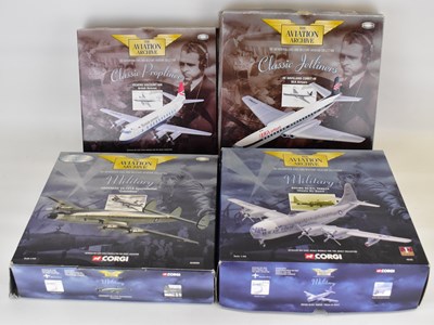 Lot 362 - CORGI; four boxed military aeroplane models...