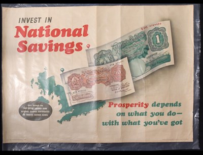 Lot 700 - NATIONAL SAVINGS; an original advertising poster