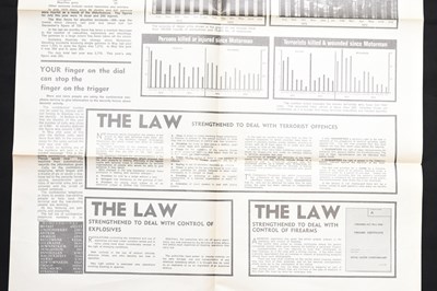 Lot 916 - NORTHERN IRELAND PROPAGANDA POSTER; 'THE LAW...