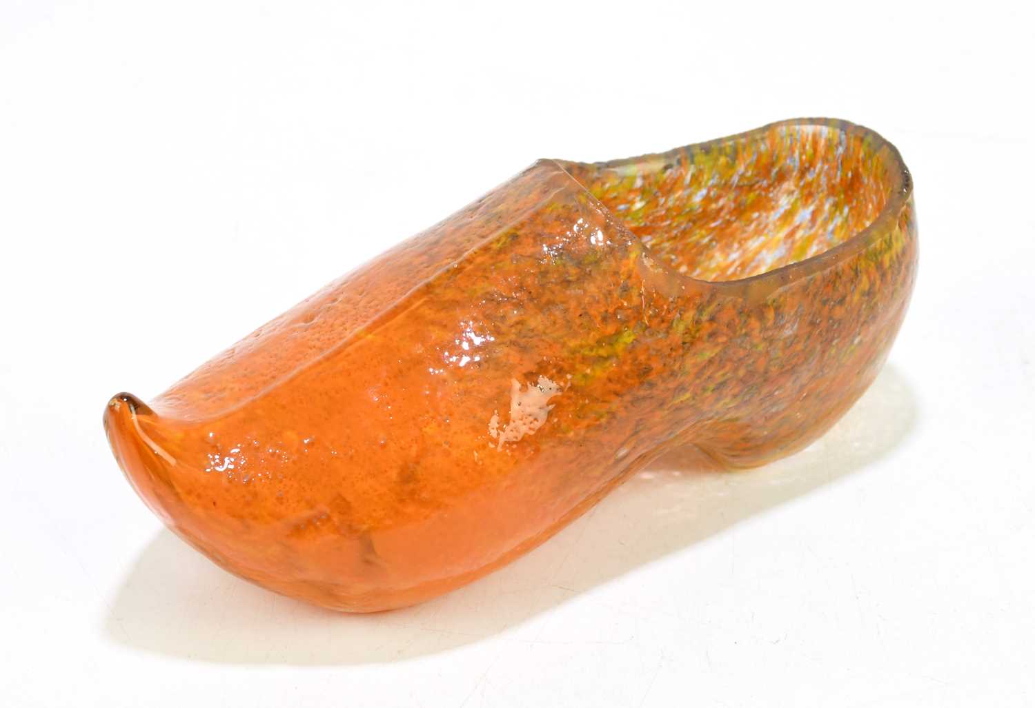 Lot 452 - A rare and unusual Scottish glass clog,...