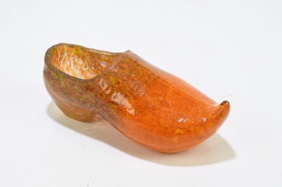 Lot 452 - A rare and unusual Scottish glass clog,...