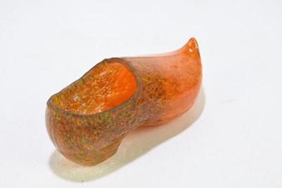 Lot 452 - A rare and unusual Scottish glass clog,...