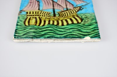 Lot 11 - WILLIAM DE MORGAN; an Art Pottery tile painted...