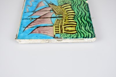 Lot 11 - WILLIAM DE MORGAN; an Art Pottery tile painted...