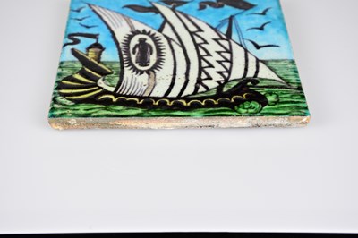 Lot 12 - WILLIAM DE MORGAN; an Art Pottery tile painted...