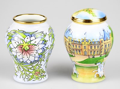 Lot 60 - MOORCROFT; a limited edition jar and cover...