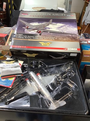 Lot 360 - CORGI; four boxed model aeroplanes from the...