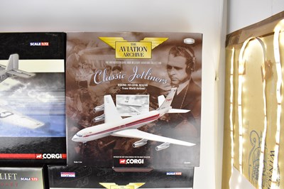 Lot 360 - CORGI; four boxed model aeroplanes from the...