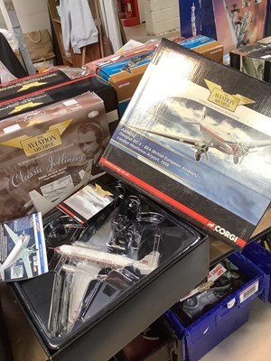 Lot 360 - CORGI; four boxed model aeroplanes from the...