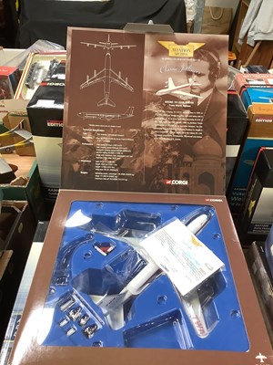 Lot 360 - CORGI; four boxed model aeroplanes from the...