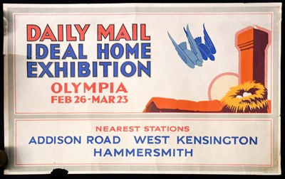 Lot 716 - A 1930s advertising poster for Daily Mail Ideal Home Exhibition