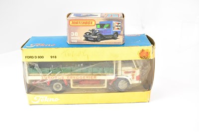 Lot 326 - TEKNO; a boxed Ford D 800 Tuborgs Bryggerier...