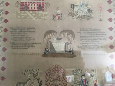 Lot 248 - A 19th century needlework sampler, 'Remember...