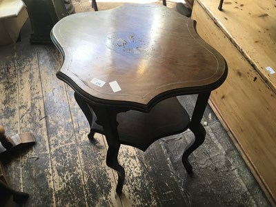 Lot 279 - A Victorian inlaid rosewood occasional table...