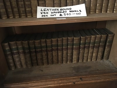 Lot 281 - WAVERLEY NOVELS; forty-three leather bound...